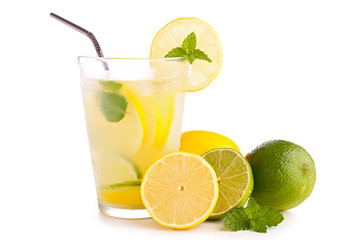 glass of lemon juice, lemonade