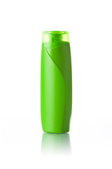 Green plastic bottle