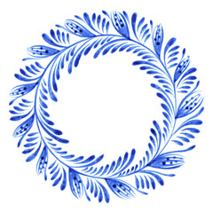 Obraz premium floral circle