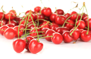 Cherry berries close up