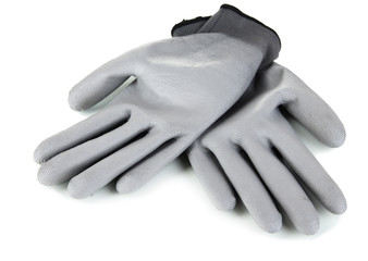 Protective gloves isolated on white