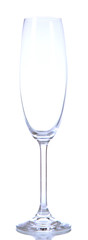 Empty glass isolated on white