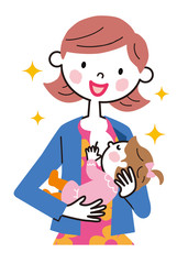 母乳　お母さん　赤ちゃん　