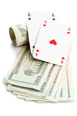 Fototapeta na wymiar Cash poker
