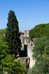 Fototapeta na wymiar Lisbonne chateau Sao Jorge