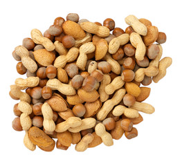 Arachidi, nocciole e mandorle