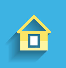 House icon vector modern flat design