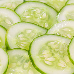 Background with fresh cucumbers