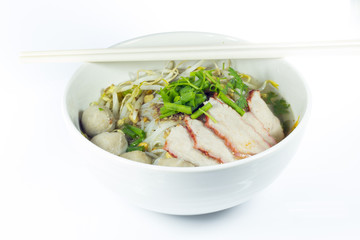 Small bowl of delicious noodles