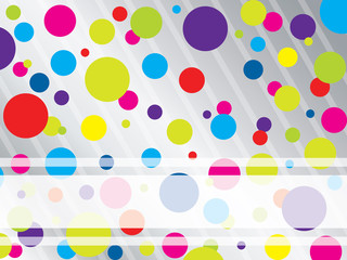 Colorful dotted brochure backdrop design
