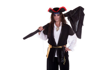 Pirate isolated on white background
