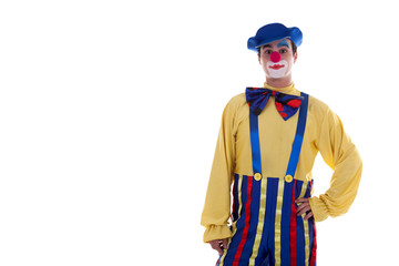 Clown isolated on white background
