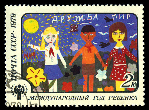 USSR - CIRCA 1979 shows children's