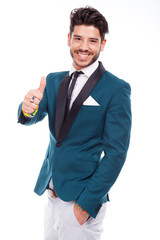 young businessman with positive attitude