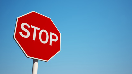 Stop Sign with Clipping Path