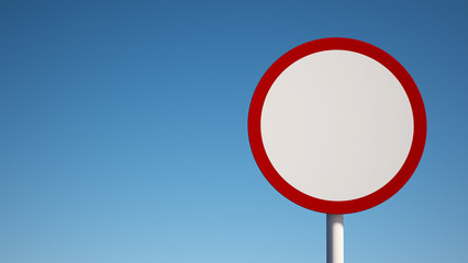 Blank Sign with Clipping Path