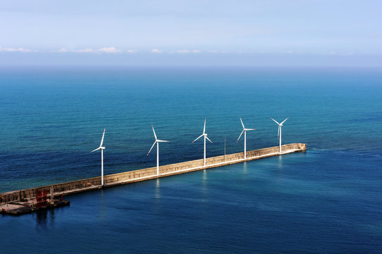 windfarm on the sea