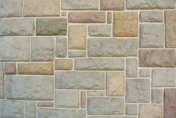 Square stones colorful texture wall