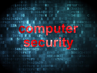 Protection concept: Computer Security on digital background