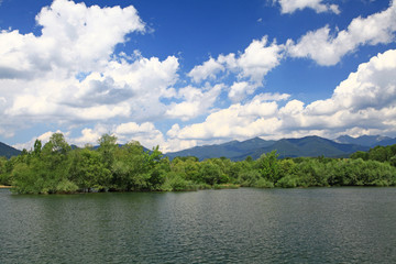 Liptovska Mara - water basin in region Liptov