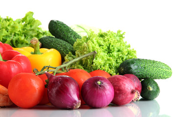 Fresh vegetables close up