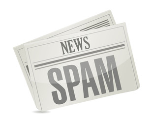 spam news. newspaper illustration design