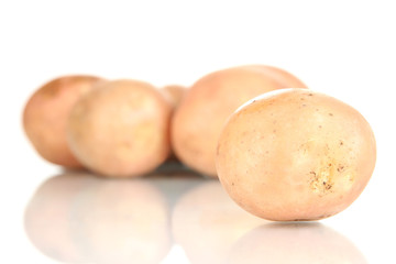 Fototapeta na wymiar Potato isolated on white