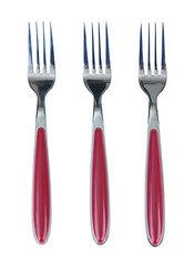 Forks, isolated on white