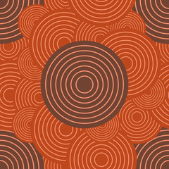 Circles ornament seamless pattern