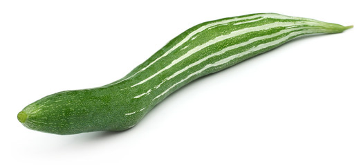 Snake gourd over white background
