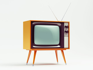 Retro TV with Clipping Path