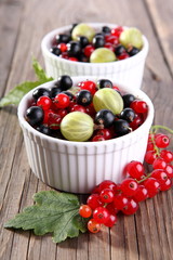 Mixed berries in bowl 