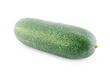 Fresh cucumbers isolated on a white background