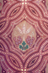 Obraz premium Vienna - Detail of wall decoration fresco in church