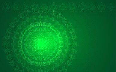 Ramadan flower decoration card