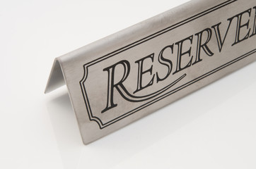 reserved sign