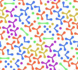 Colored triangles, abstract geometric vector seamless pattern.