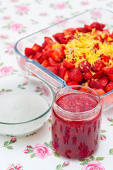 Homemade strawberry jam