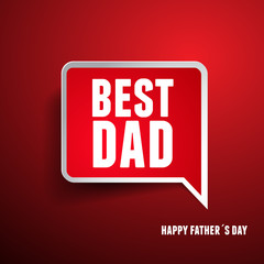 Happy Father's Day label