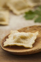 Homemade ravioli