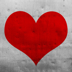 red heart on grunge background