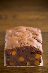 Chocolate cake with pumpkin.