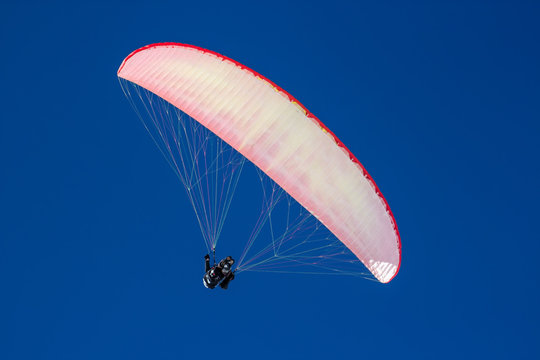 Paraglider in the mountains