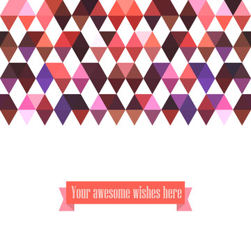 Triangle template background, triangle background, vector illust