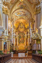 Vienna - Baroque altar of monastery church in Klosterneuburg