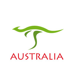Vector logo kangaroo