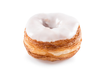 White fondant croissant and donut mixture