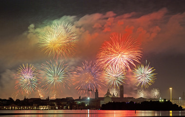 Fireworks celebrarion Redentore (venice, Italy)