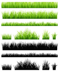Green grass collection