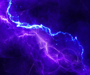 blue abstract lightning